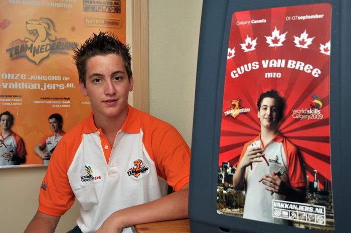 Worldskills-deelnemer Guus van Bree