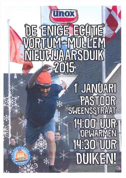 Ook dit jaar is er weer een UNOX nieuwjaarsduik 