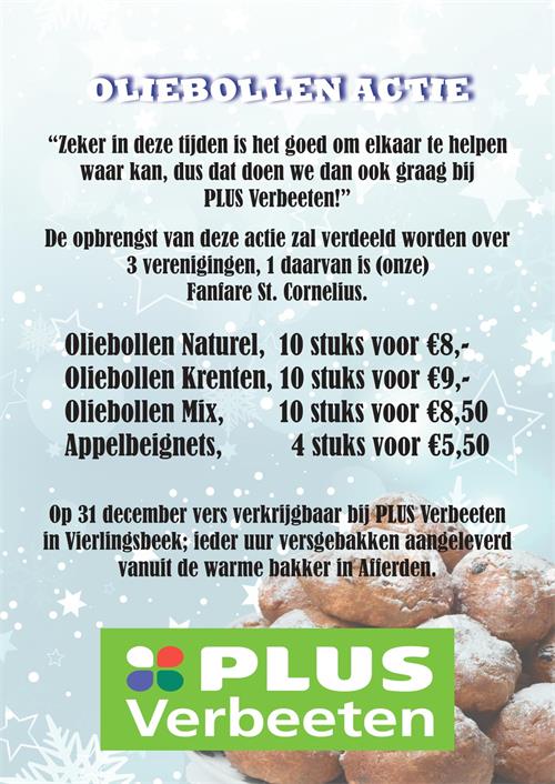 Aangepaste Oliebollenactie dankzij Plus Verbeeten