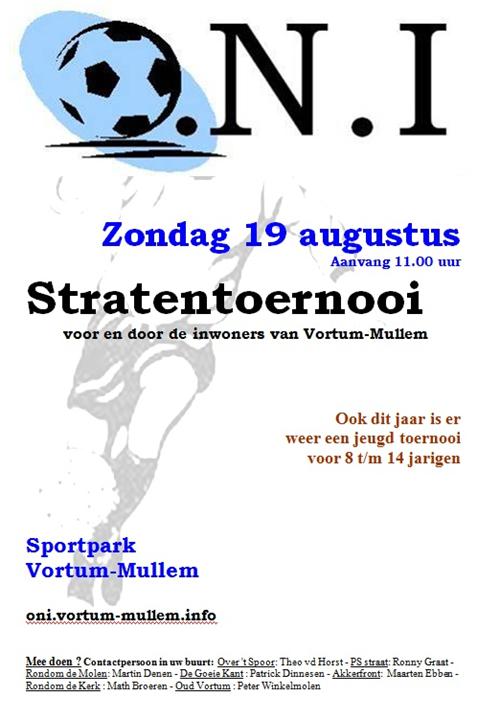 ONI toernooi 19 augustus