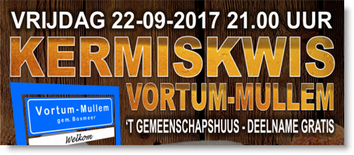 KermisKwis 2017: 27 teams ingeschreven. Nog 1 plaats !!